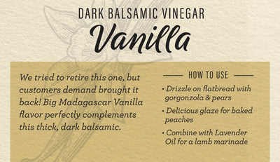 Vanilla Dark Balsamic Vinegar
