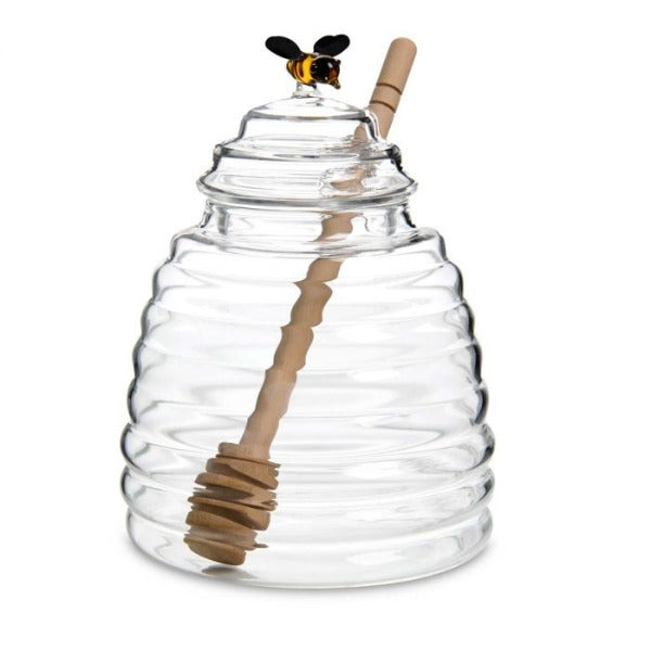 Glass Honey Jar with Dipper