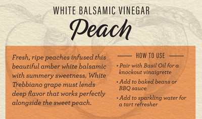 Peach White Balsamic Vinegar