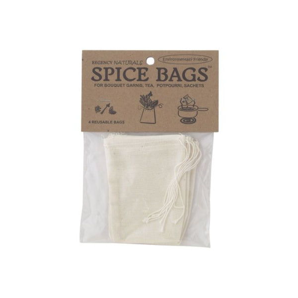 Natural Cotton Reusable Spice Bags