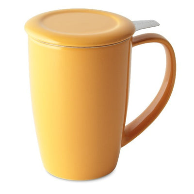 Curve Teaware Tall Tea Mug w/ Infuser & Lid - Teaware - Red Stick Spice Company