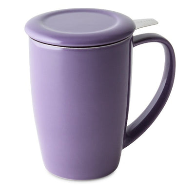 Curve Teaware Tall Tea Mug w/ Infuser & Lid - Teaware - Red Stick Spice Company