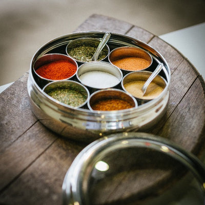 Masala Dabba Spice Tin - Premium_Spice and Tea Storage - Red Stick Spice Company