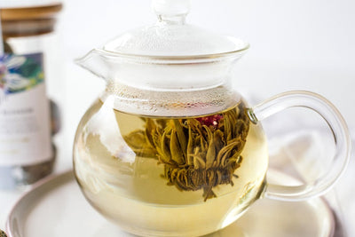 Handblown Glass Teapot for Blooming Teas - Teaware - Red Stick Spice Company