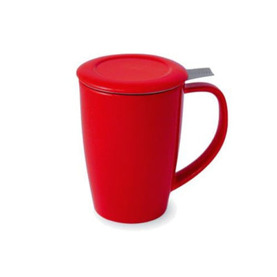 Curve Teaware Tall Tea Mug w/ Infuser & Lid - Teaware - Red Stick Spice Company